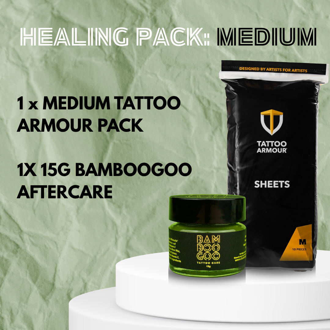 Tattoo Armour X Bamboo Goo Healing packs