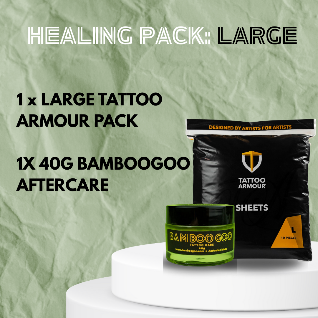 Tattoo Armour X Bamboo Goo Healing packs