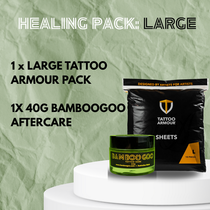 Tattoo Armour X Bamboo Goo Healing packs