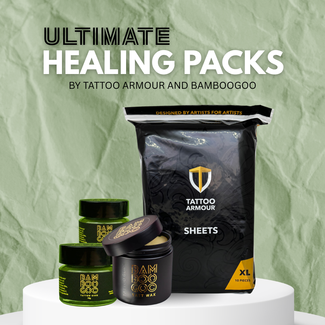 Tattoo Armour X Bamboo Goo Healing packs