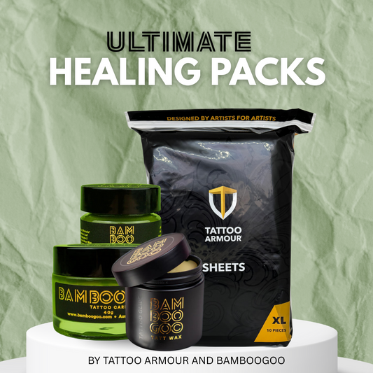 Tattoo Armour X Bamboo Goo Healing packs
